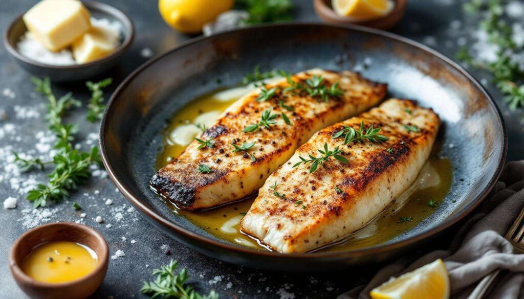 Zander in der Pfanne: so wird die Haut richtig knusprig – mit Butter & Thymian