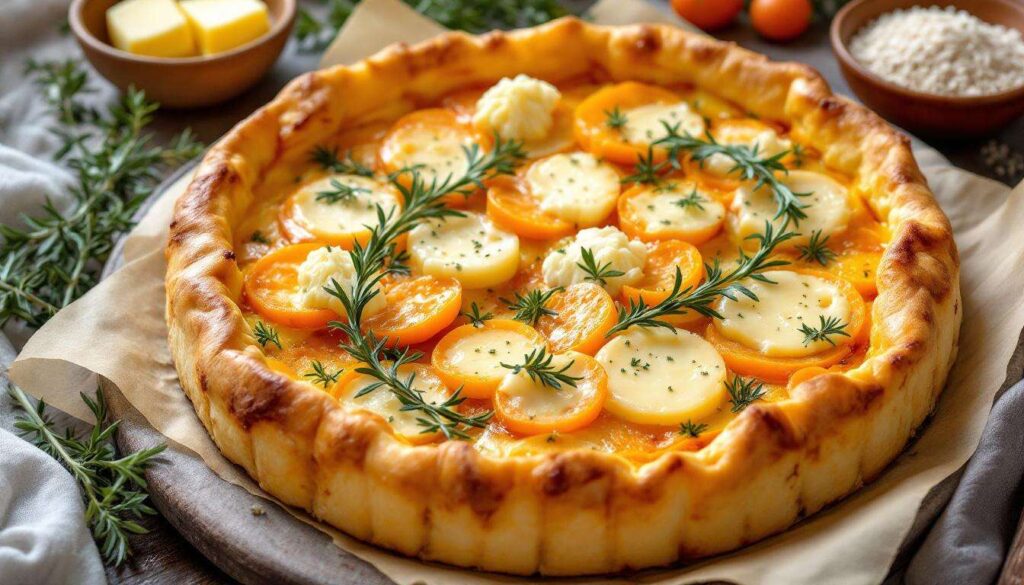 Gemüsequiche mit Möhren, Brokkoli und Ziegenkäse – saftig & gut vorzubereiten