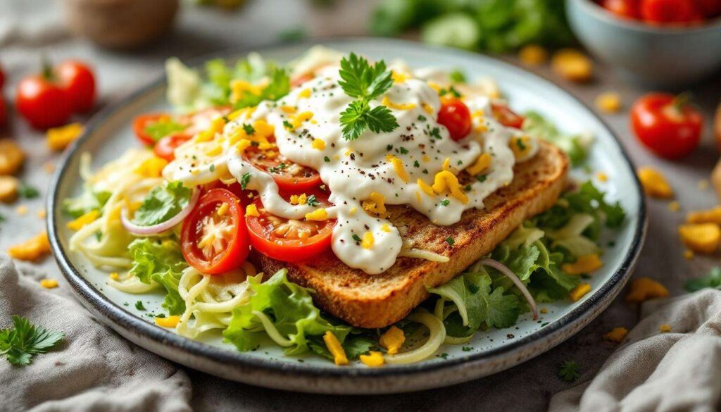 Vegetarischer Döner mit Schafskäse: schnell gemacht mit Gurken-Joghurt-Sauce
