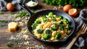 Brokkoli-Auflauf mit cremigem Gouda: Low-Carb schlemmen ohne Reue