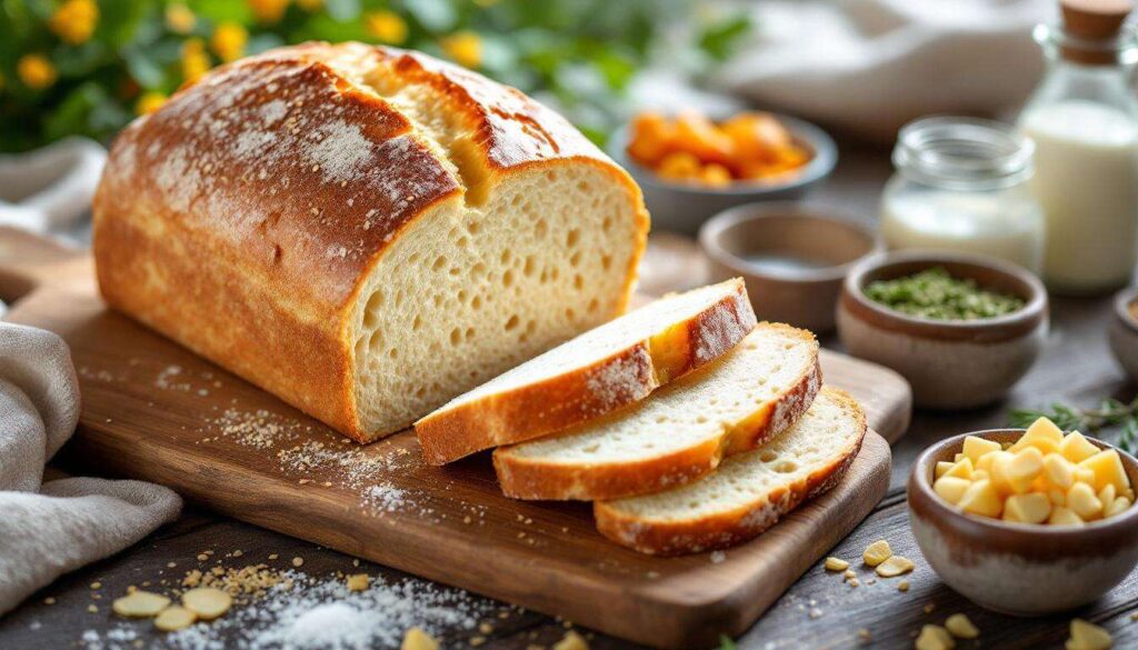 Einfaches Eiweißbrot mit Quark und Körnern