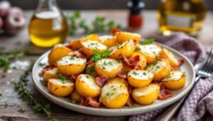 Ofenkartoffeln mit Speck und Käse aus dem Airfryer